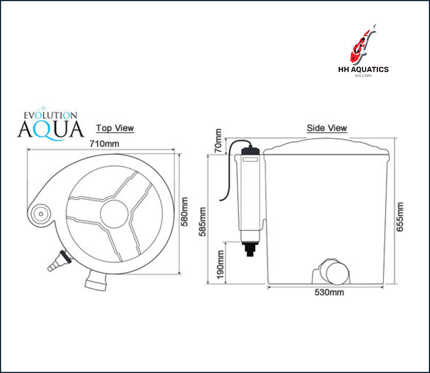 Evolution Aqua - EazyPod Air Pond Filter -Koi - FREE SHIPPING