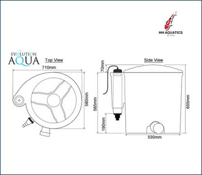 Evolution Aqua - EazyPod Air Pond Filter -Koi - FREE SHIPPING